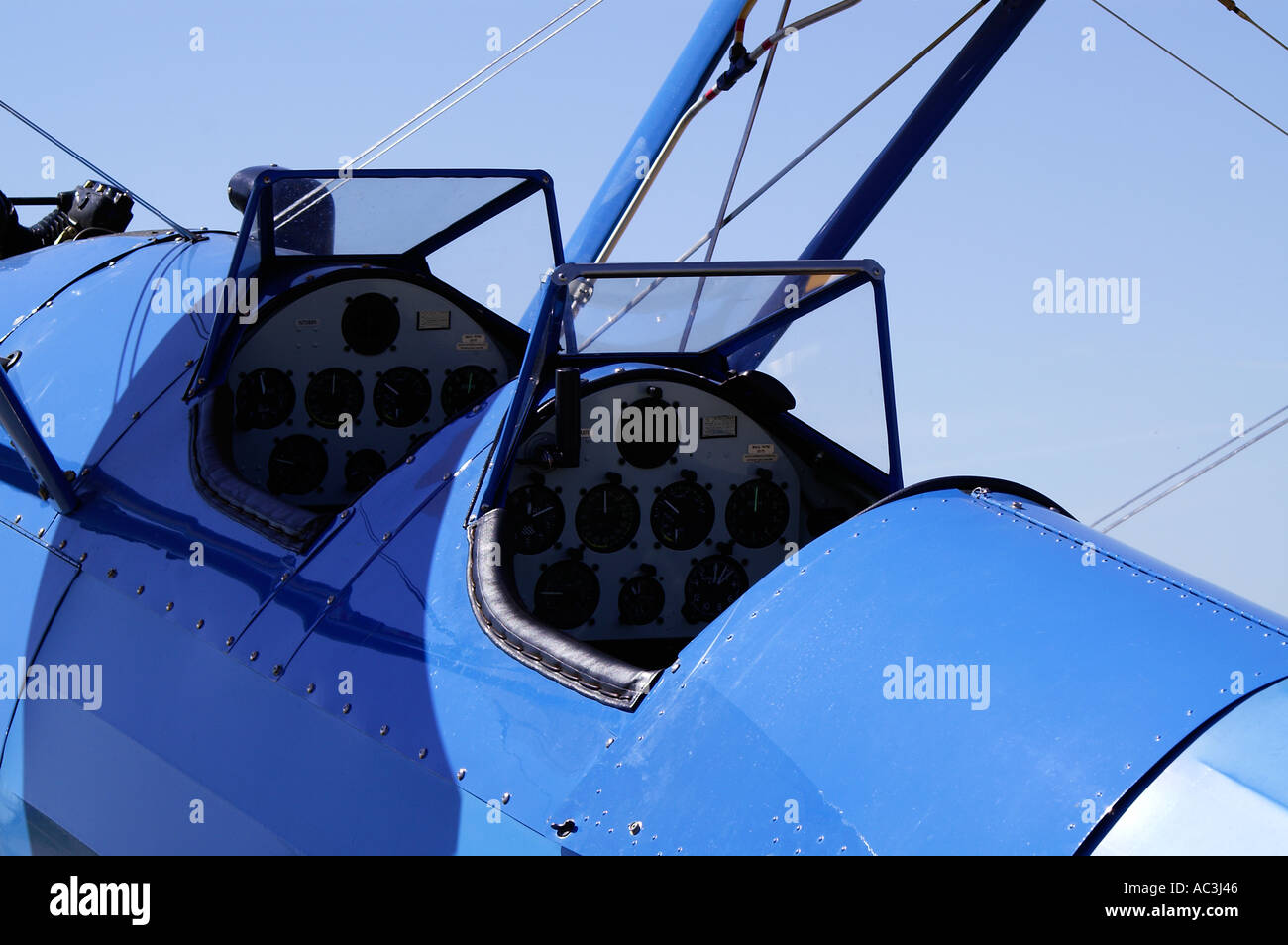 Doppia aeromobile alato Foto Stock