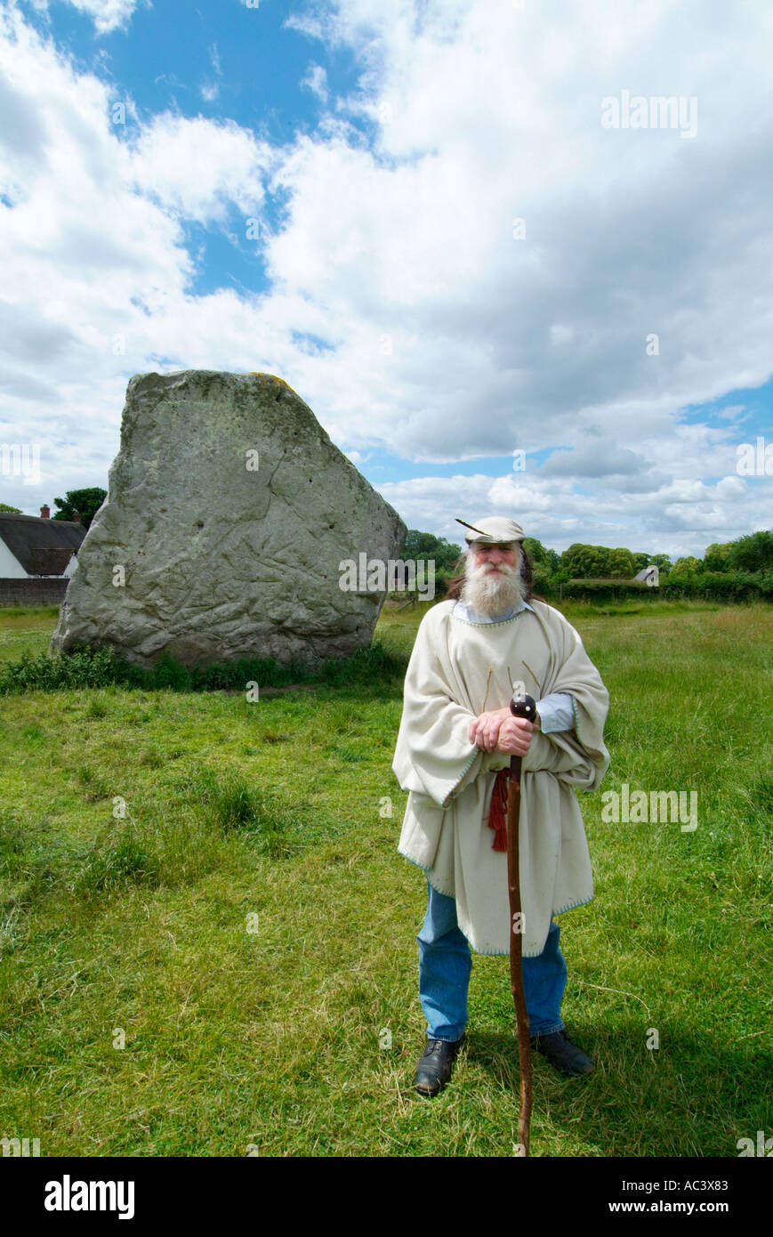 Avebury Stone Circle detentore del tempo Wiltshire, Inghilterra UK GB EU Europe Foto Stock