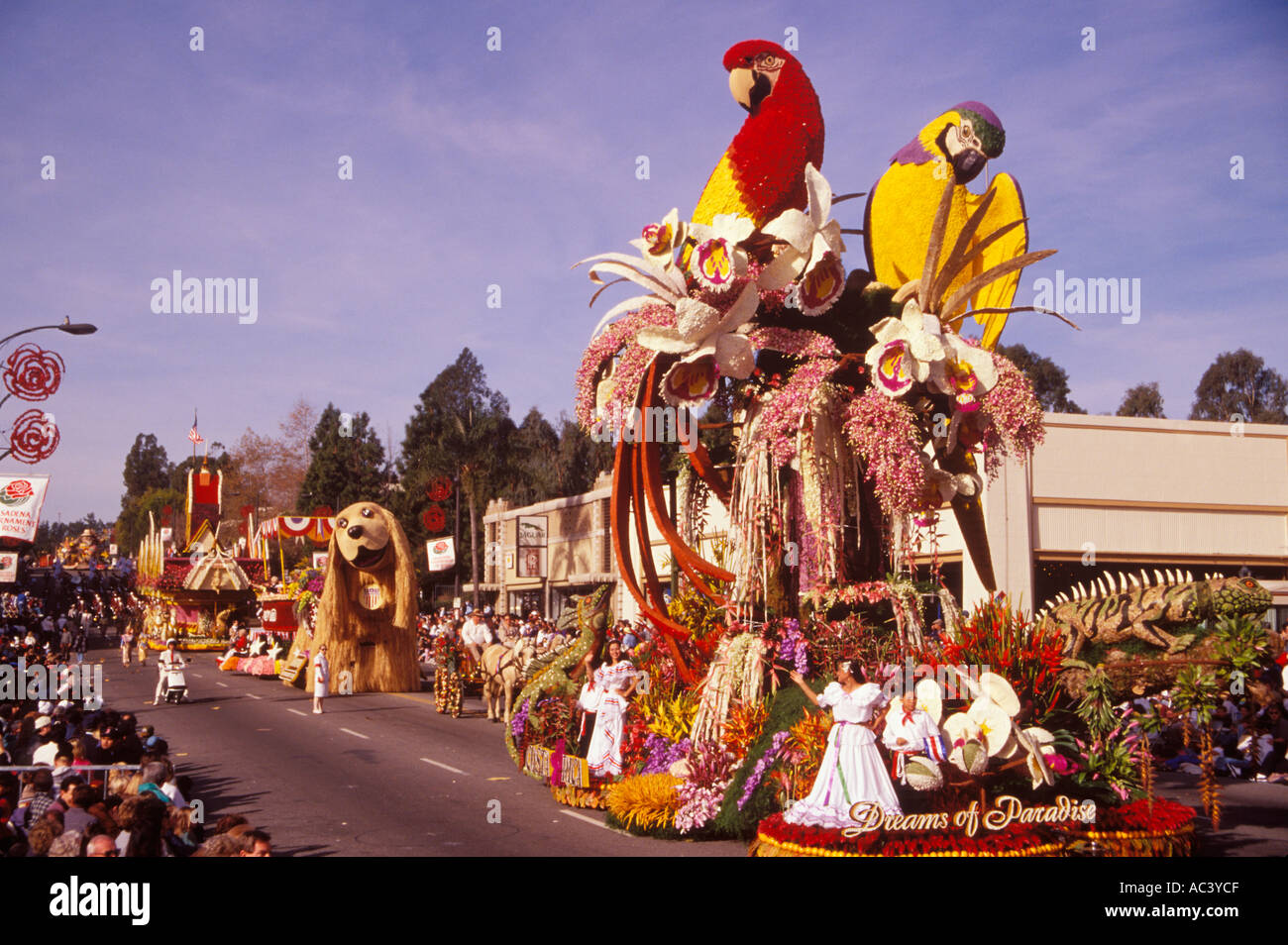 Torneo di Rose Parade, Rose Parade, Pasadena California vicino a Los Angeles Foto Stock