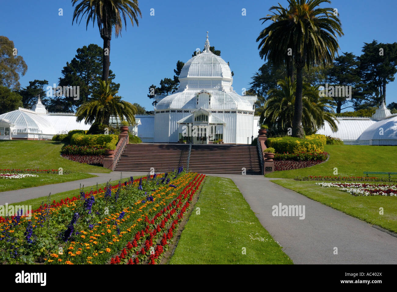 Conservatorio Golden Gate Park di San Francisco Foto Stock