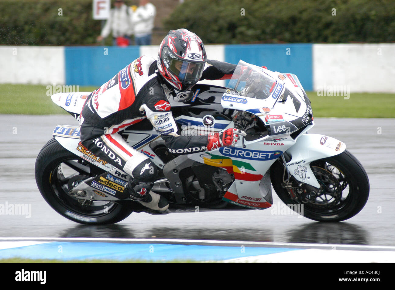 Carlos Checa (ESP) al 2007 Nickel & Dime British Motorcycle Grand Prix - Donington Park Foto Stock