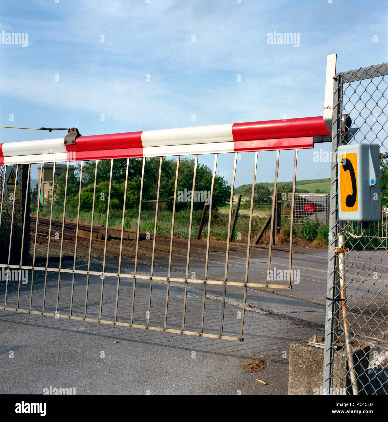Paese di lingua inglese unmanned passaggio a livello ferroviario Piddinghoe East Sussex Foto Stock