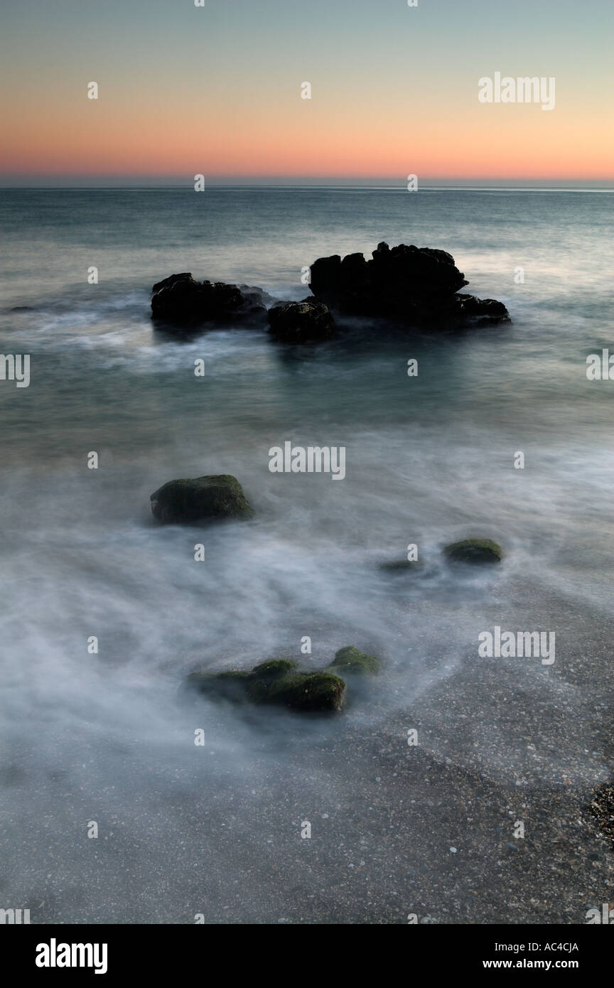 Mare e Costa del Sol. La provincia di Malaga, Andalusia, Spagna Foto Stock