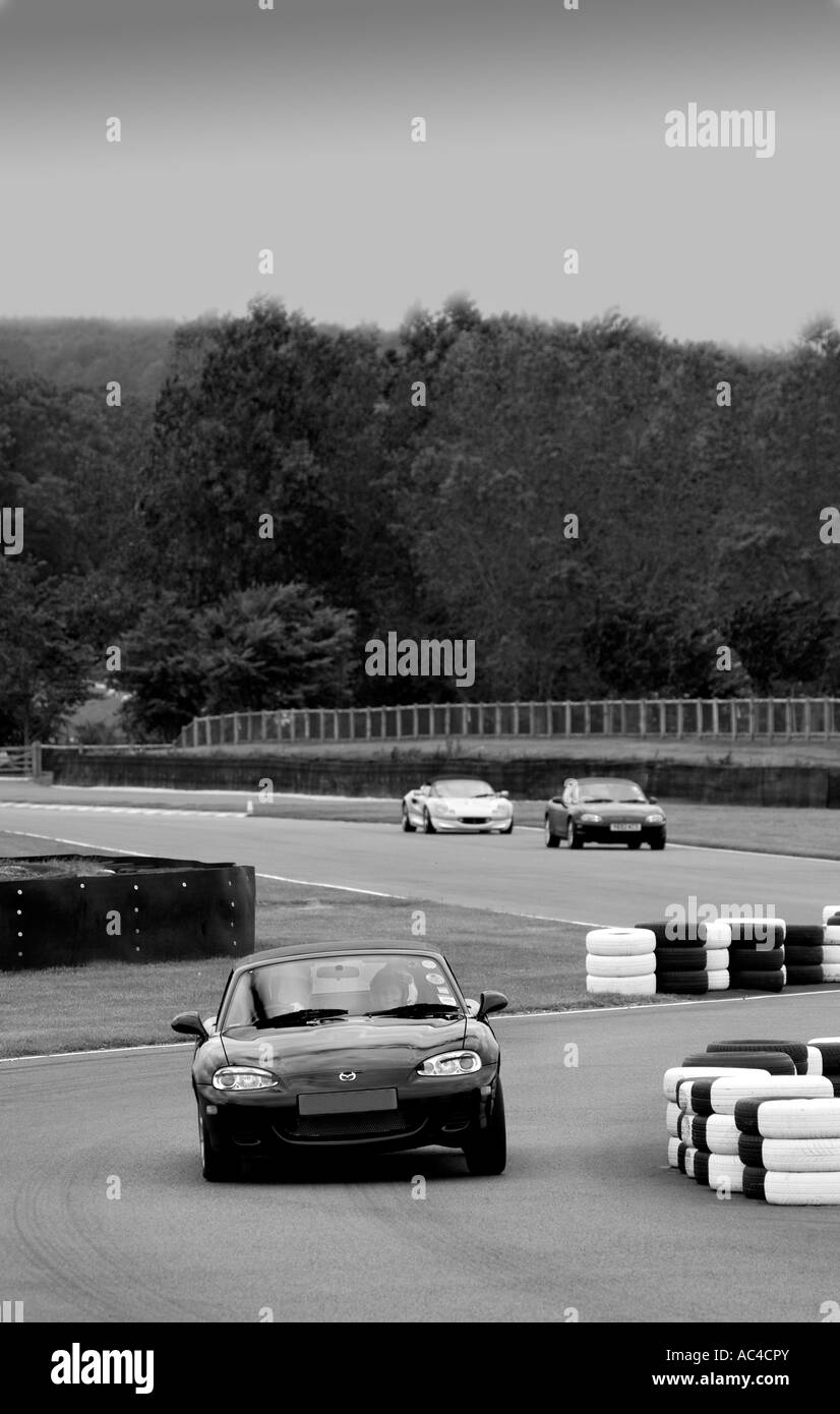 Via-giorno per un assortimento di vetture al Goodwood Circuito motorino, Sussex, Regno Unito. Foto Stock