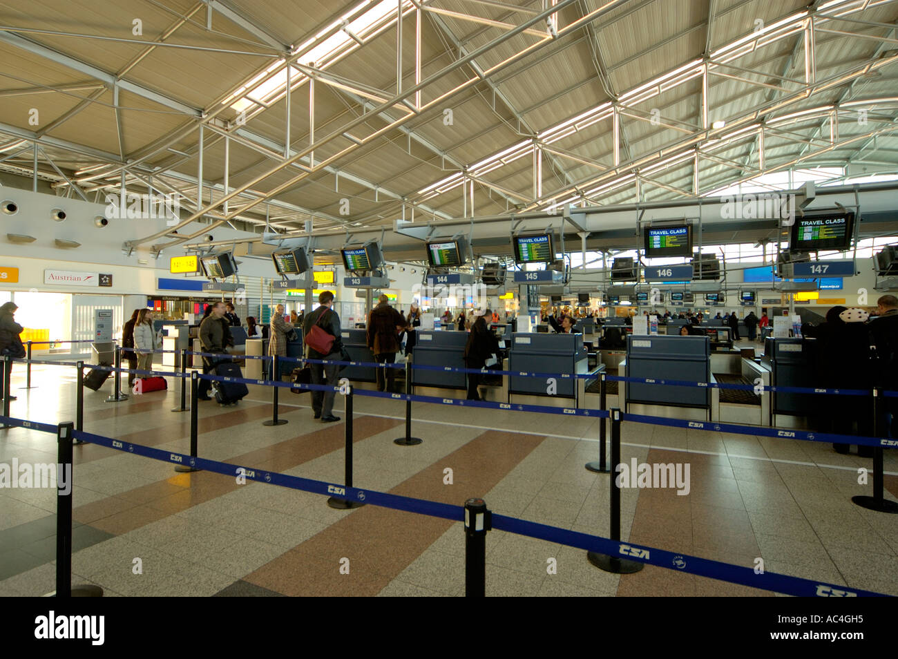 Nell'aeroporto Ruzyne di Praga nel 2006, Repubblica Ceca Foto Stock