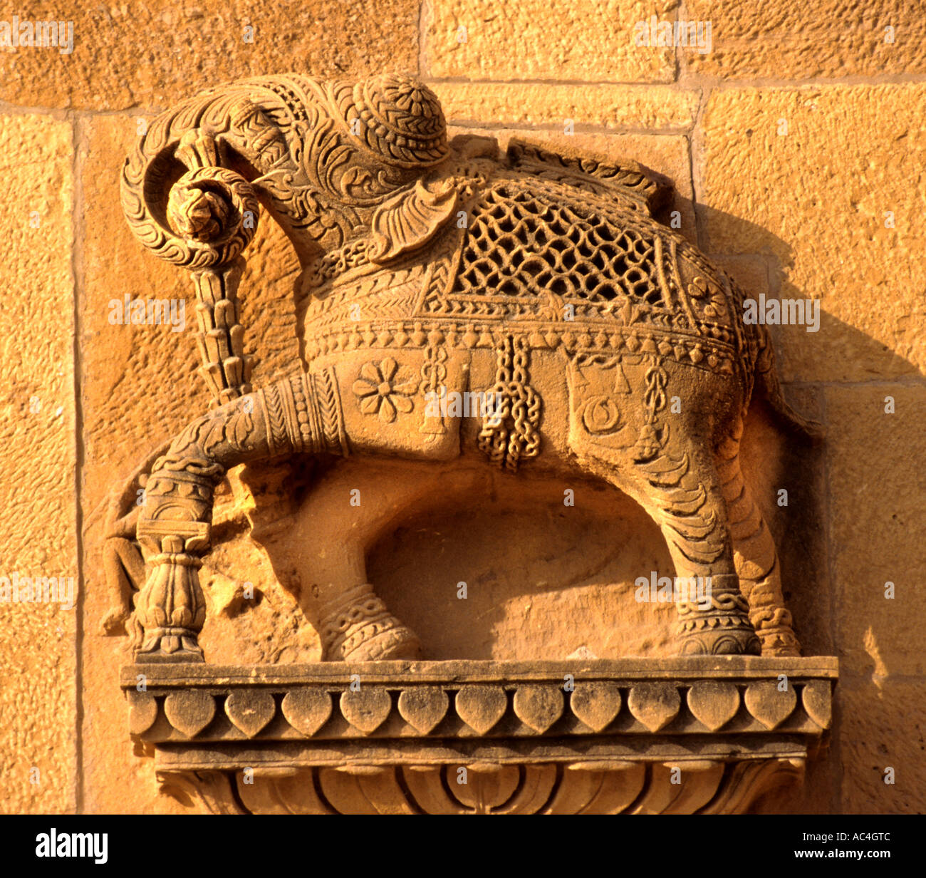 Santo Elephant Jaisalmer India Rajasthan indiano Foto Stock