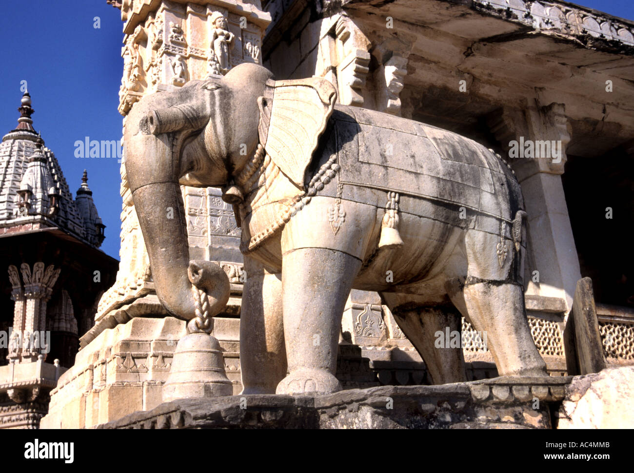 Udaipur Jagat Elefante Shironmani Krishna Temple Foto Stock