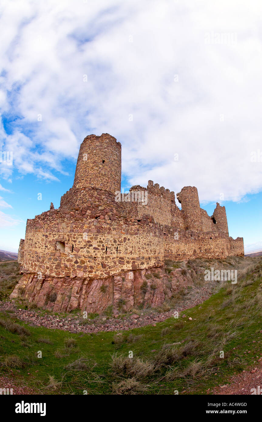 Almonacid del Marquesado. Percorso di Don Chisciotte. Cuenca provincia. Castilla-La Mancha. Spagna Foto Stock