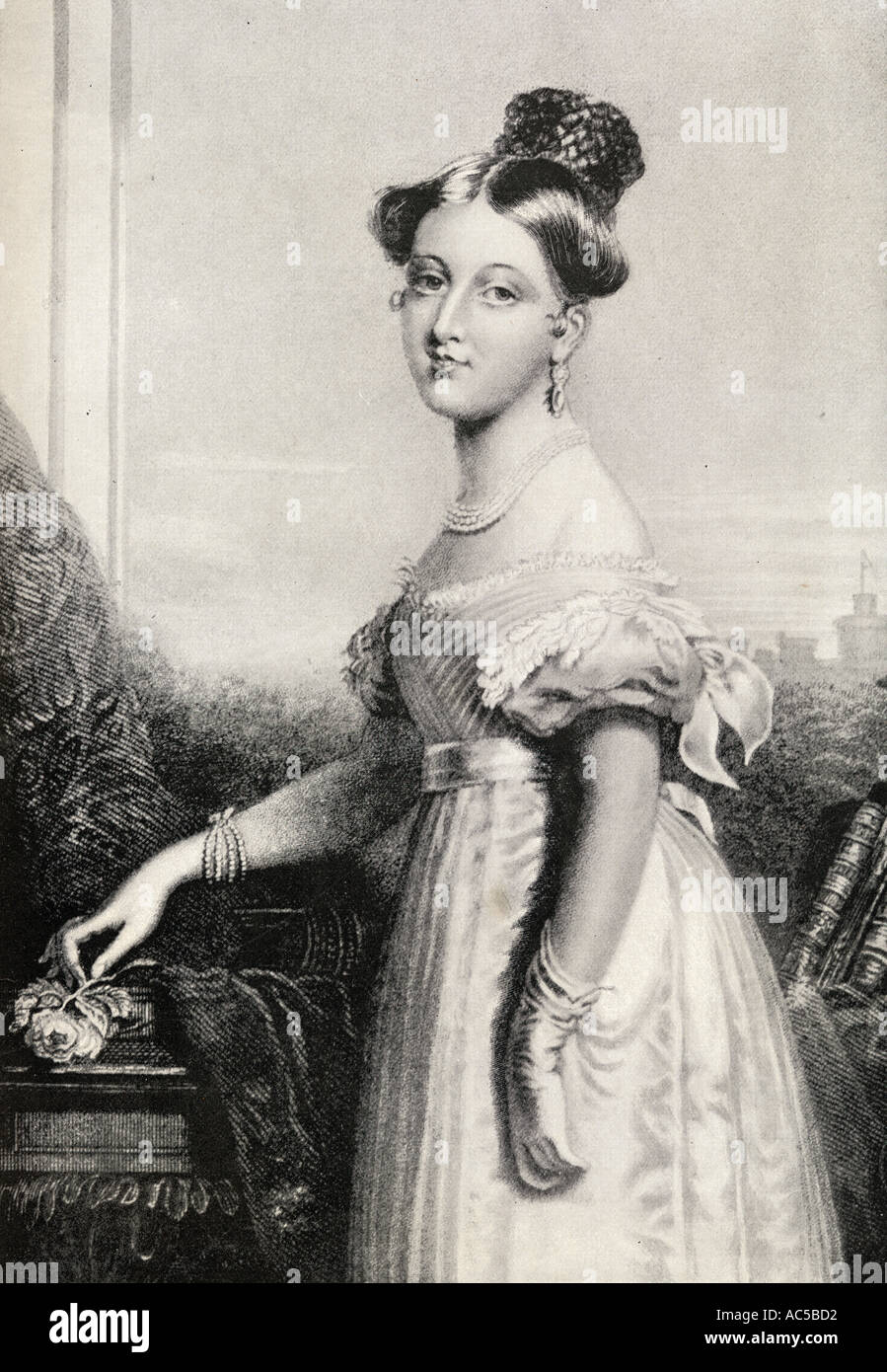 La Principessa Victoria, 1819 - 1901, visto qui a sedici anni. Foto Stock