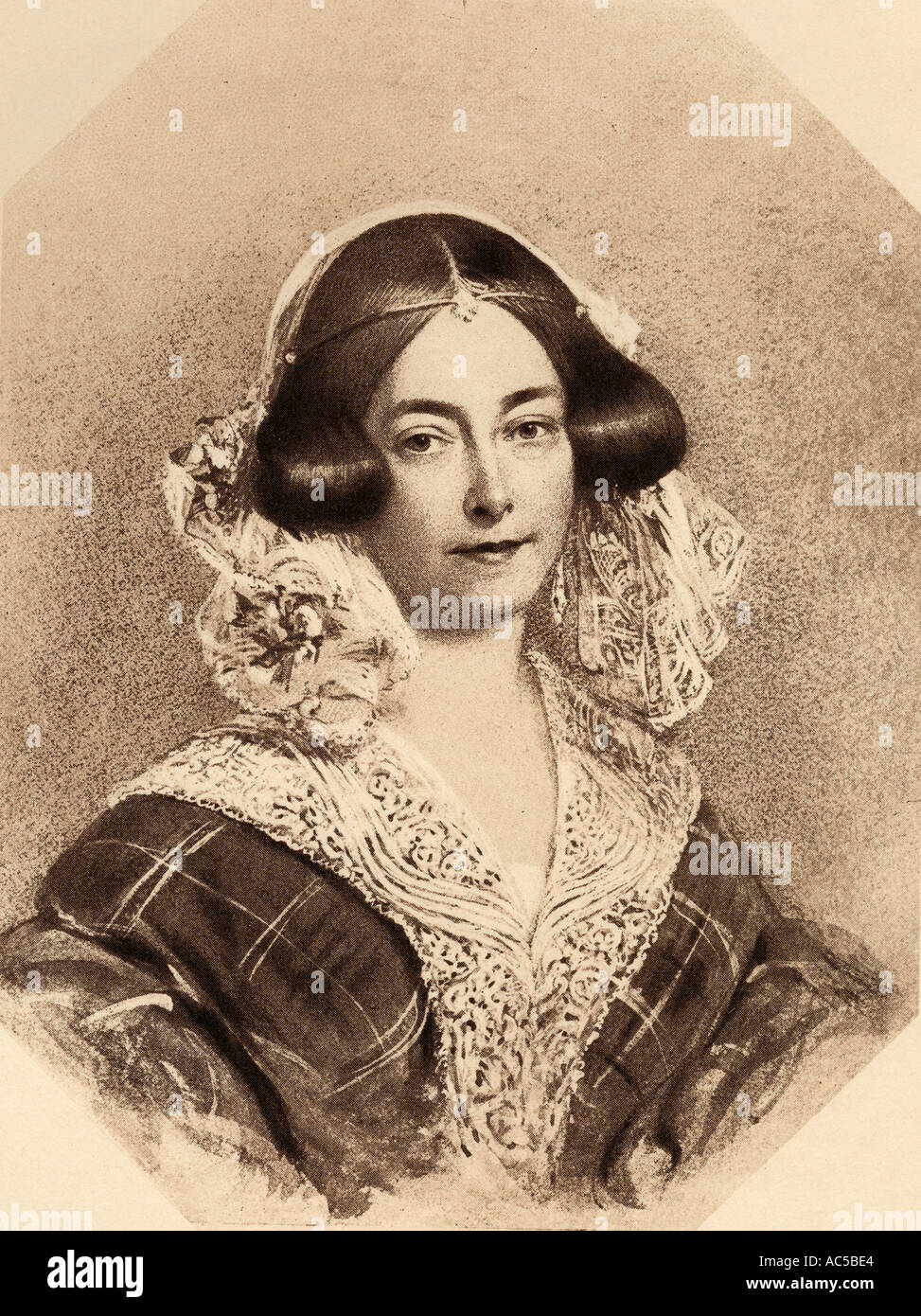 Principessa Maria Luisa Victoria, duchessa di Kent e Strathearn, 1786 -1861. Madre della regina Victoria, da un ritratto di pietra. Foto Stock