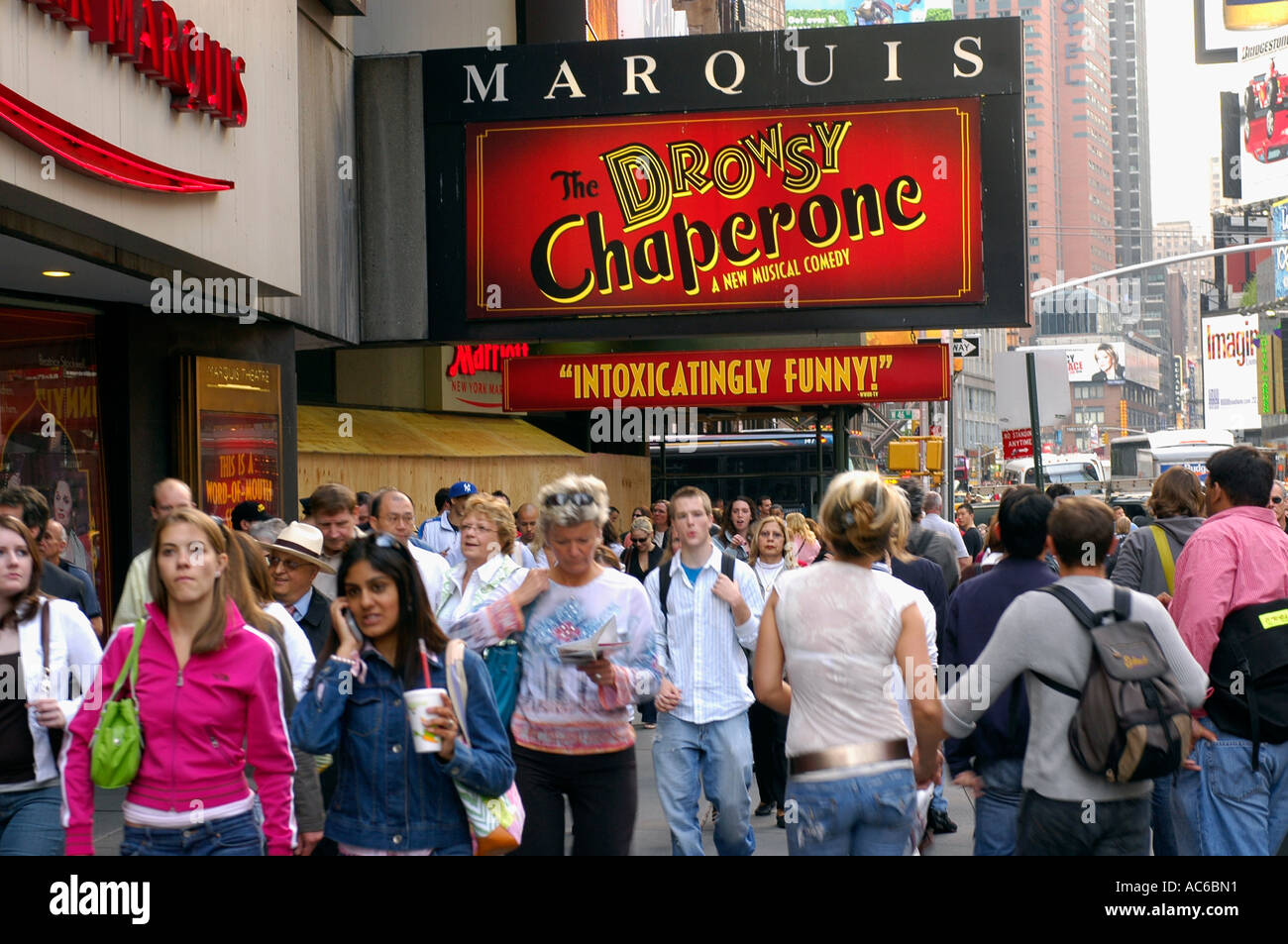 La sonnolenza accompagnatore su Broadway Foto Stock