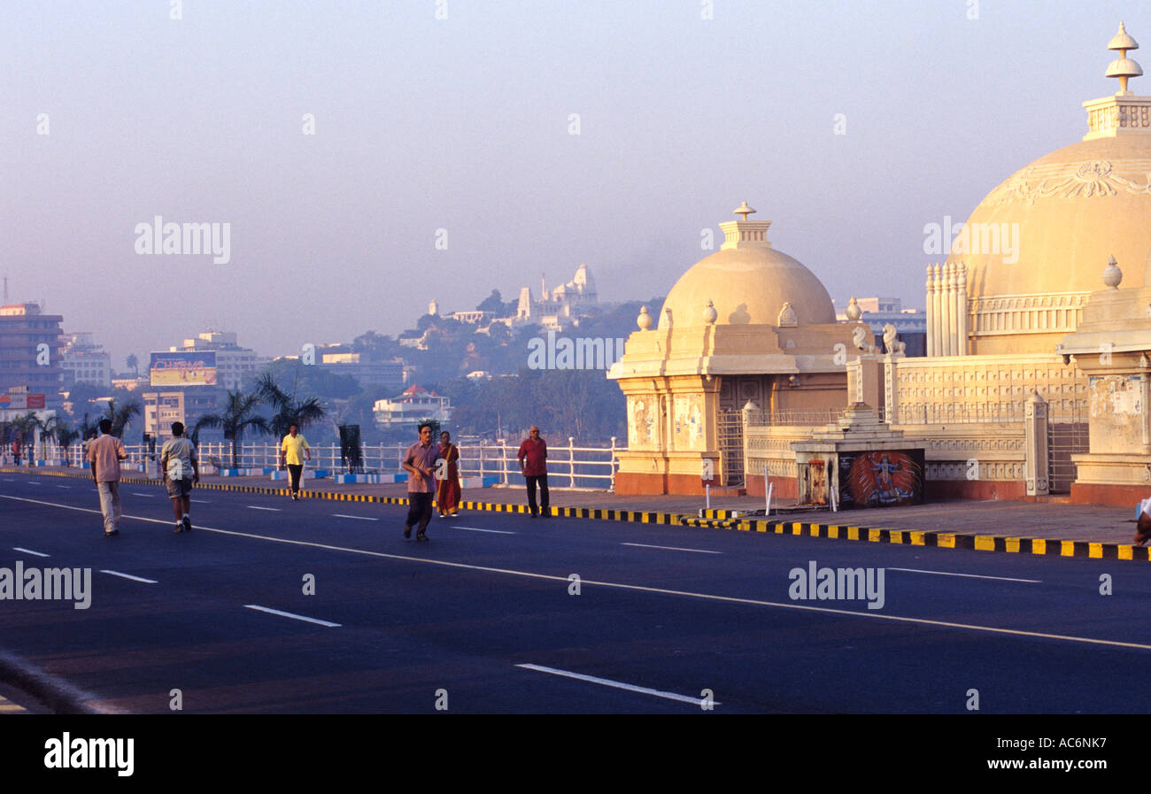 Collana Road di Hyderabad, Andhra Pradesh Foto Stock