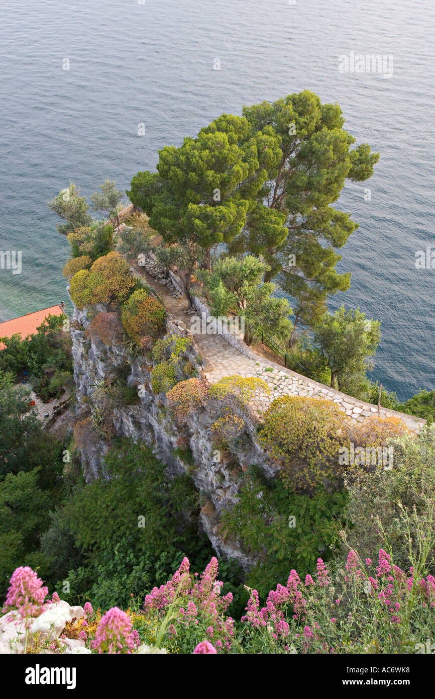 Percorso di operazioni automatiche di fine campo in albergo la tonnarella a sorrento sulla costiera amalfitana in italia Foto Stock