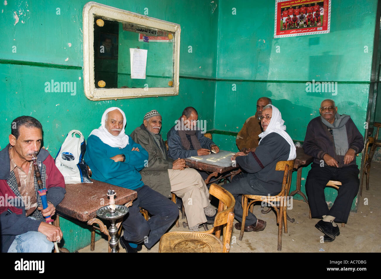 Bar o caffetteria ad Alessandria, Egitto Foto Stock