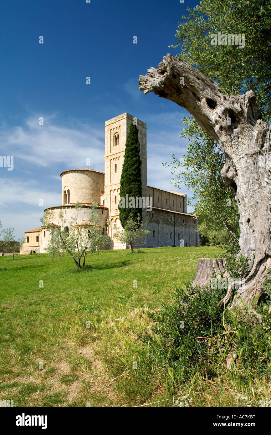 Sant'Antimo in Toscana Italia Foto Stock