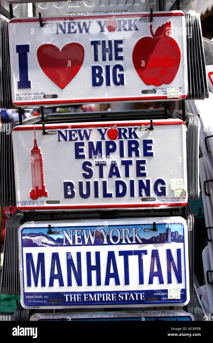 Little Italy Mulberry Street negozio di souvenir in vendita Manhattan New York City USA Foto Stock