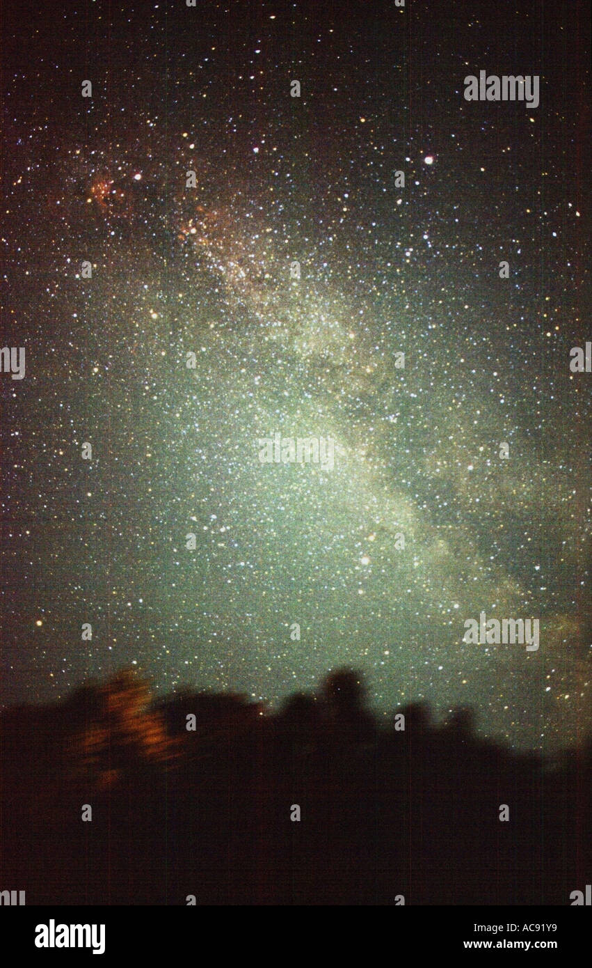 Via lattea e America del nord Nebula, Germania Foto Stock