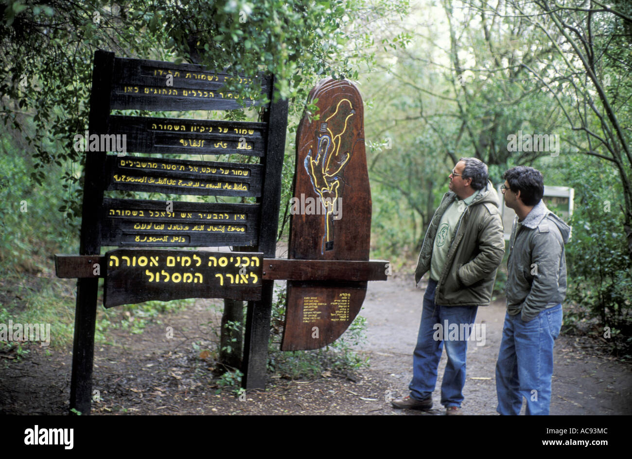 La protezione della natura area Tel Dan Jordanquelle, Israele Foto Stock