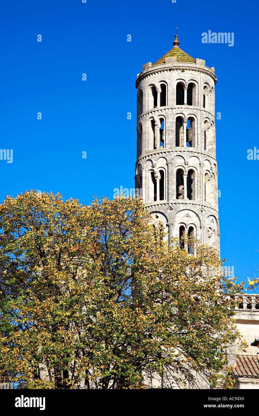 La torre Fenestrelle, UZES, Francia. Foto Stock