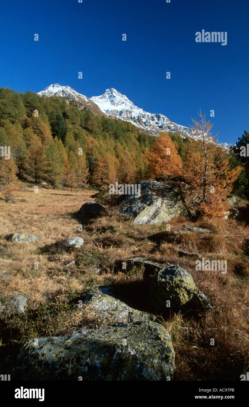 Piz da la Margna, 3159 m, Maloja Pass, 1809 m, Svizzera Foto Stock