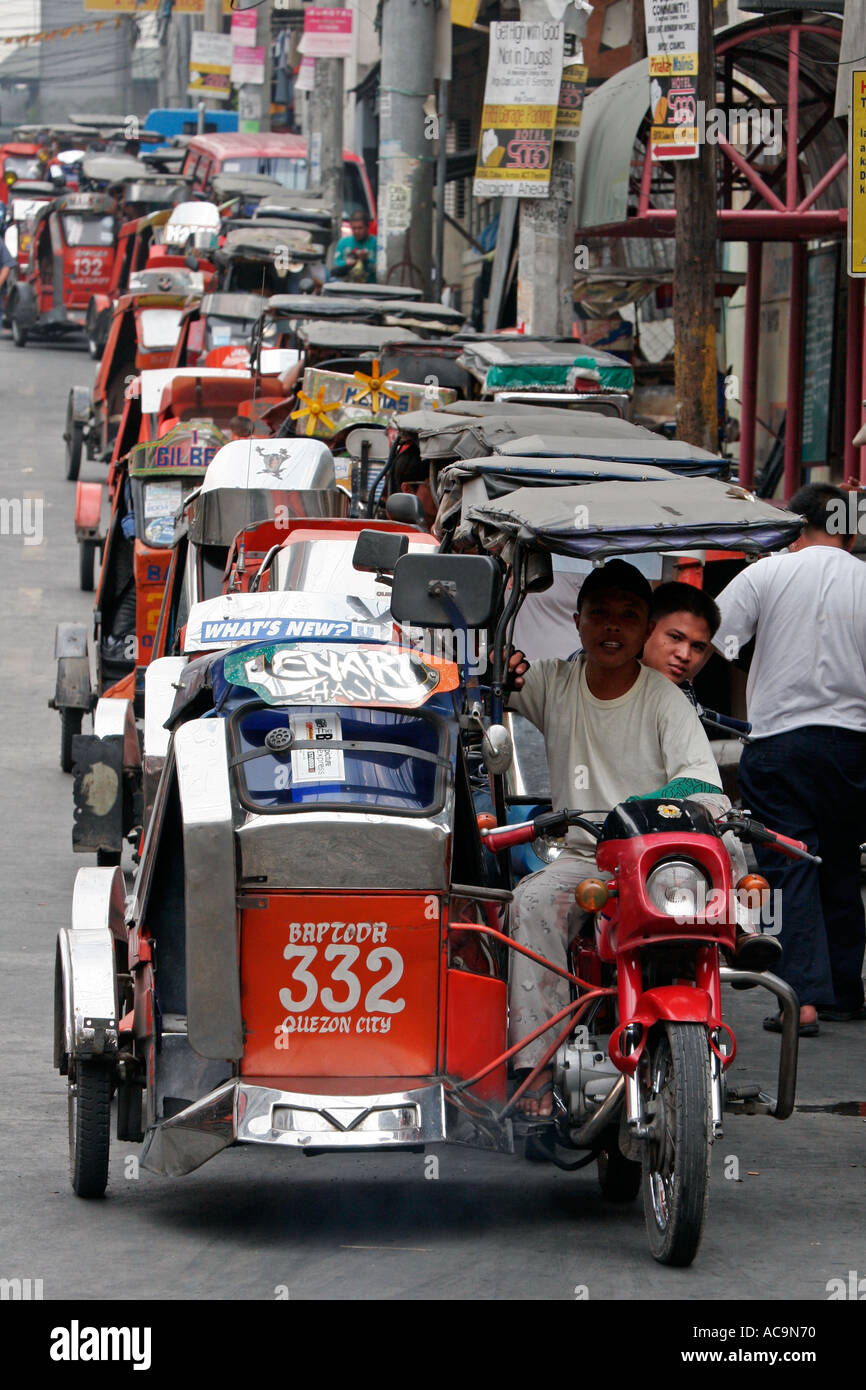 Moto taxi Guadalupe Manila Foto Stock