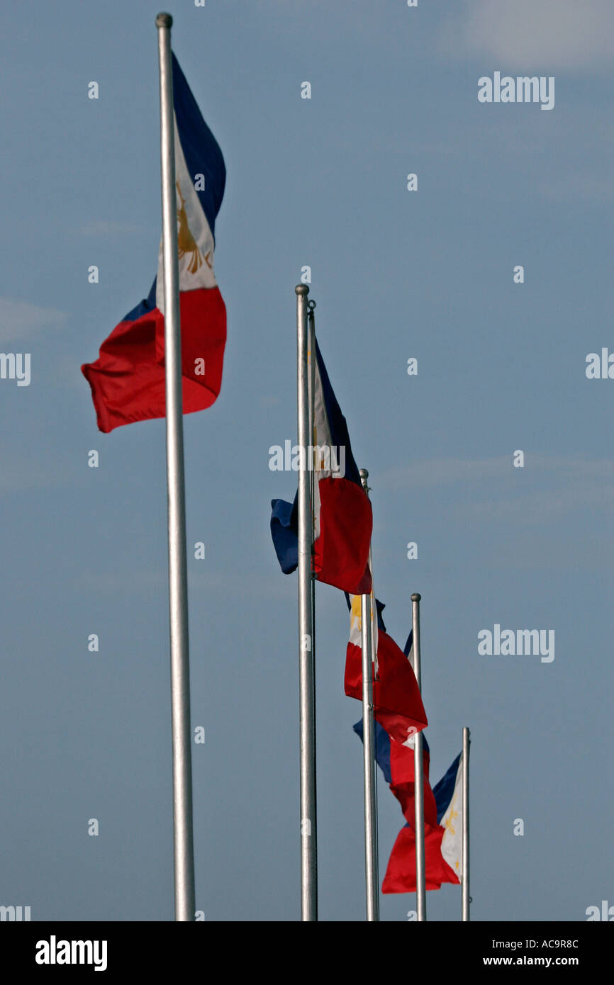 Bandiere delle Filippine, Manila Foto Stock