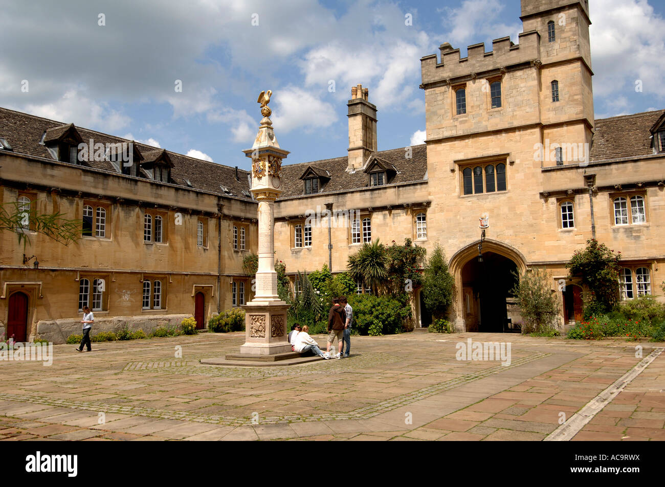 Il Corpus Domini è quella di Oxford University College il sistema unico con le esercitazioni che rendono il luogo speciale Foto Stock