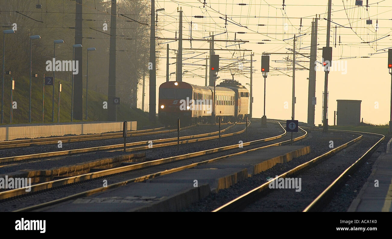 Ferrovie austriache Foto Stock