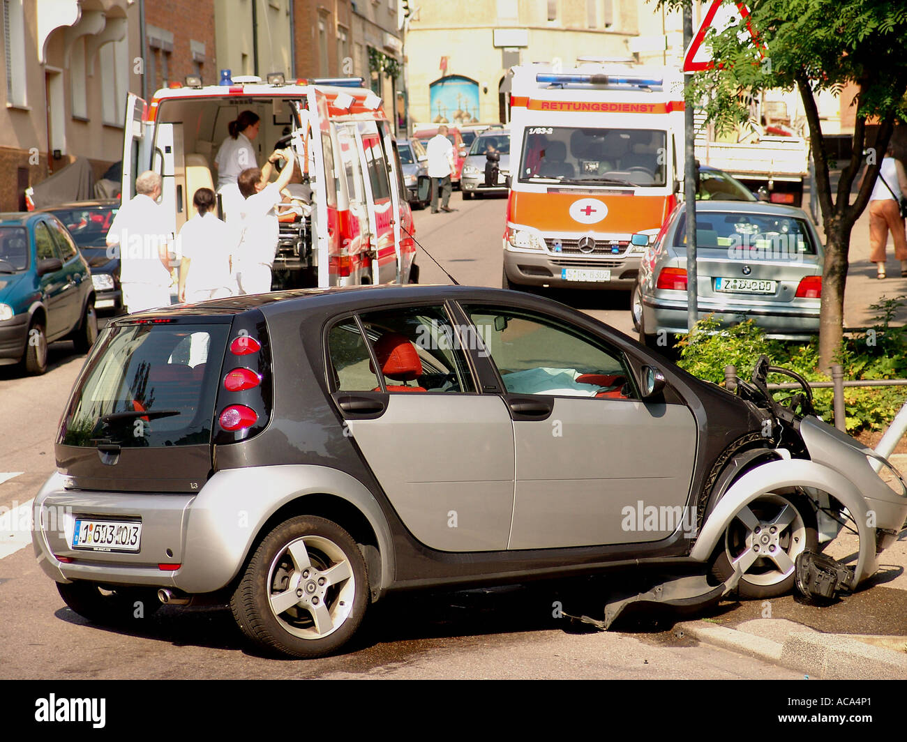 Incidente stradale Foto Stock