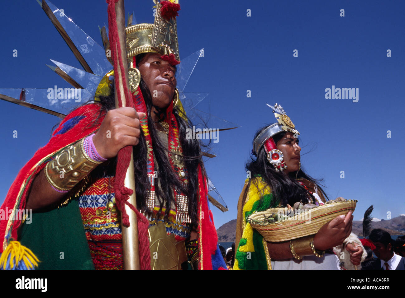 Manco Capac - Puno Week festival, Puno, Perù Foto Stock