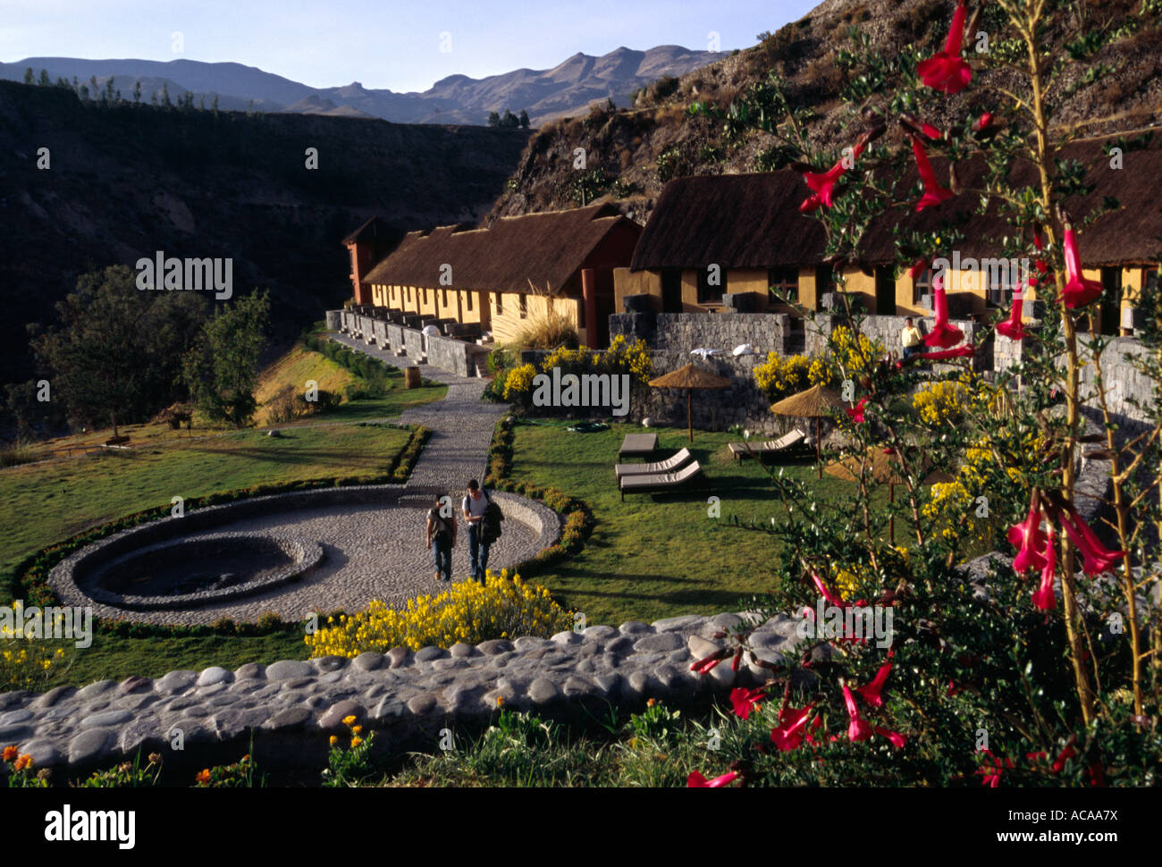 Il Colca Lodge - Yanque, il Canyon del Colca, Perù Foto Stock