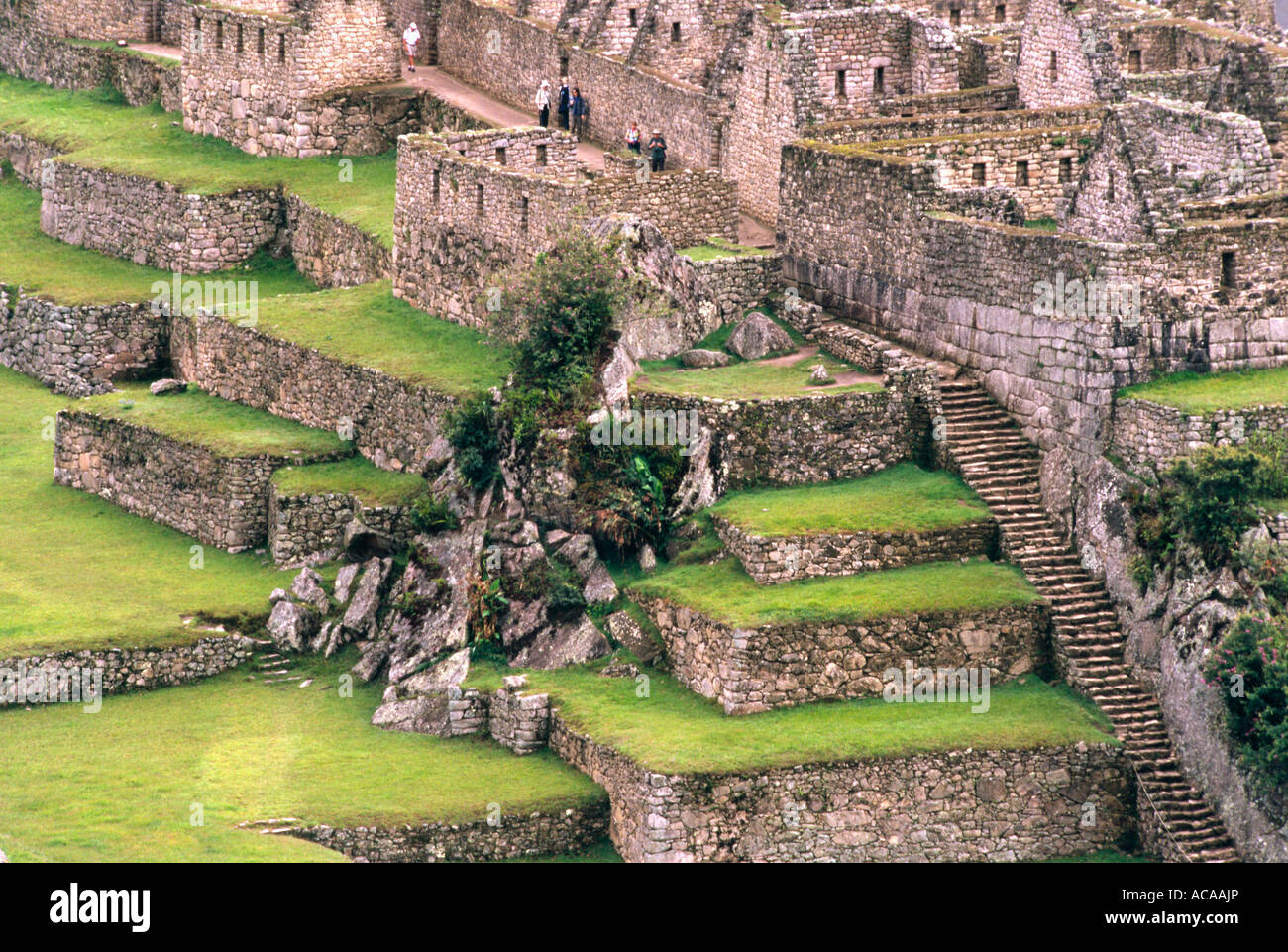 Rovine Inca - Machu Picchu, Urubamba PERÙ Foto Stock