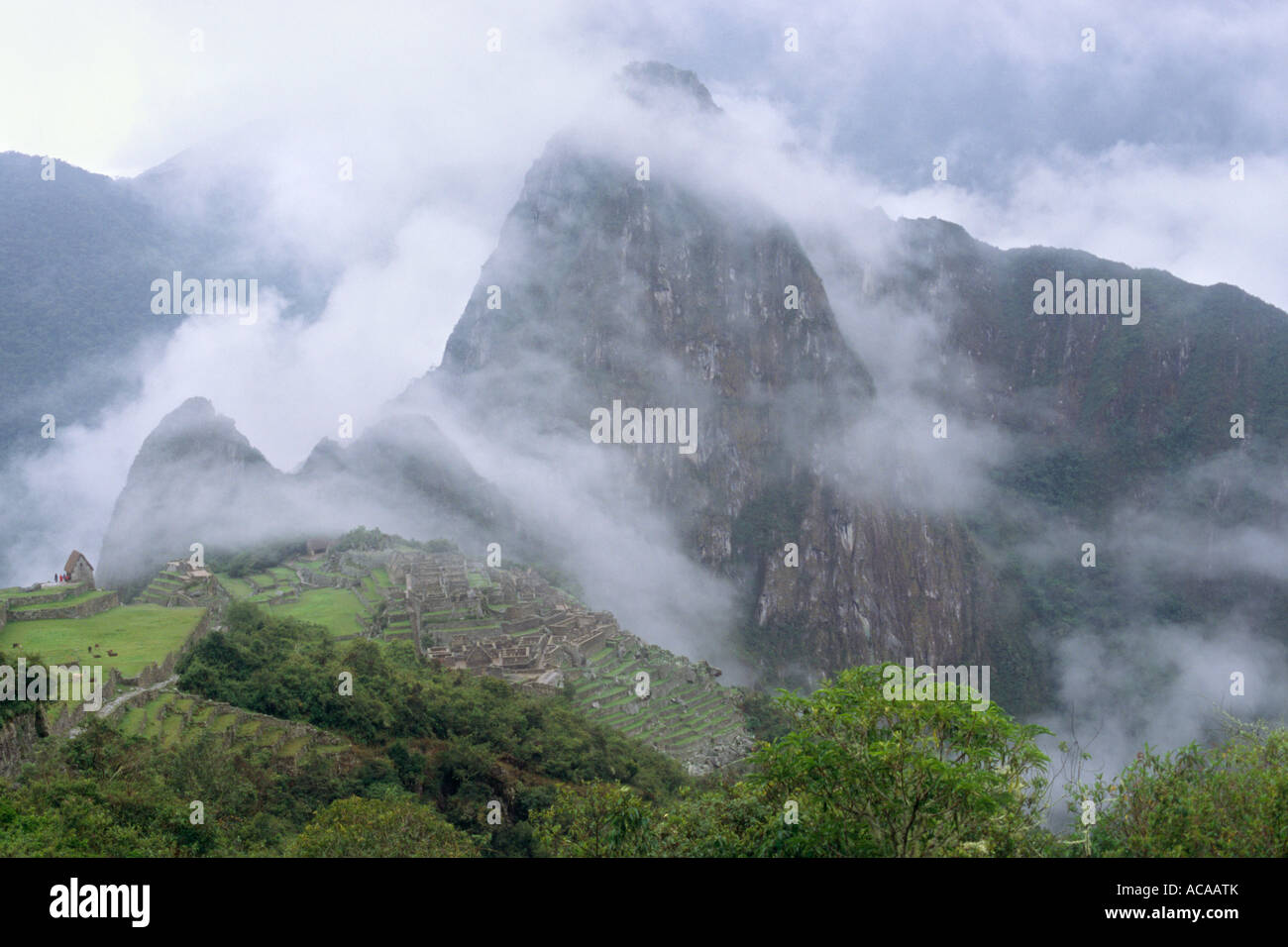 Huayna Picchu - Machu Picchu, Urubamba PERÙ Foto Stock