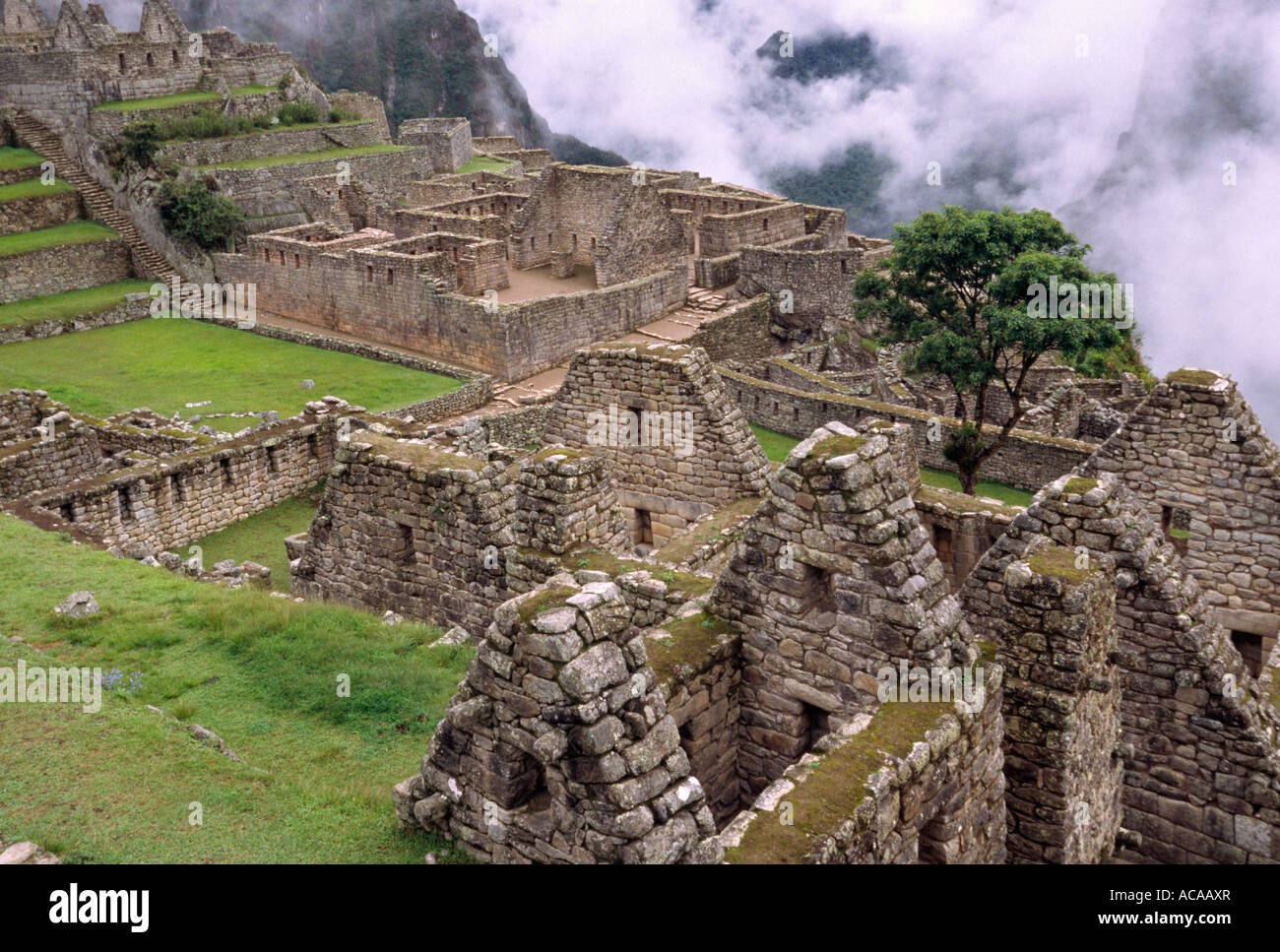 Rovine Inca - Machu Picchu, Urubamba PERÙ Foto Stock