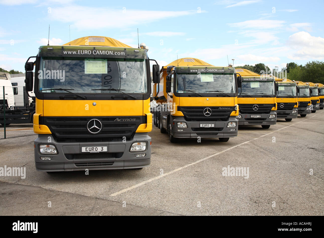 Camion, autoveicolo commerciale scambi Euro Camion company Foto Stock