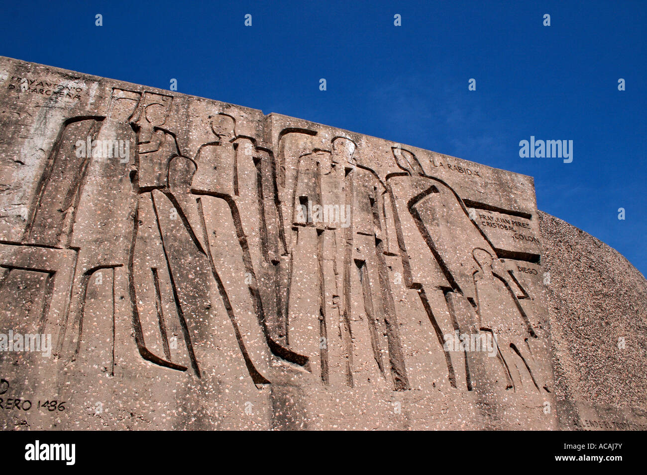 Monumento al Descubrimiento, Plaza de Colon, Madrid, Spagna Foto Stock
