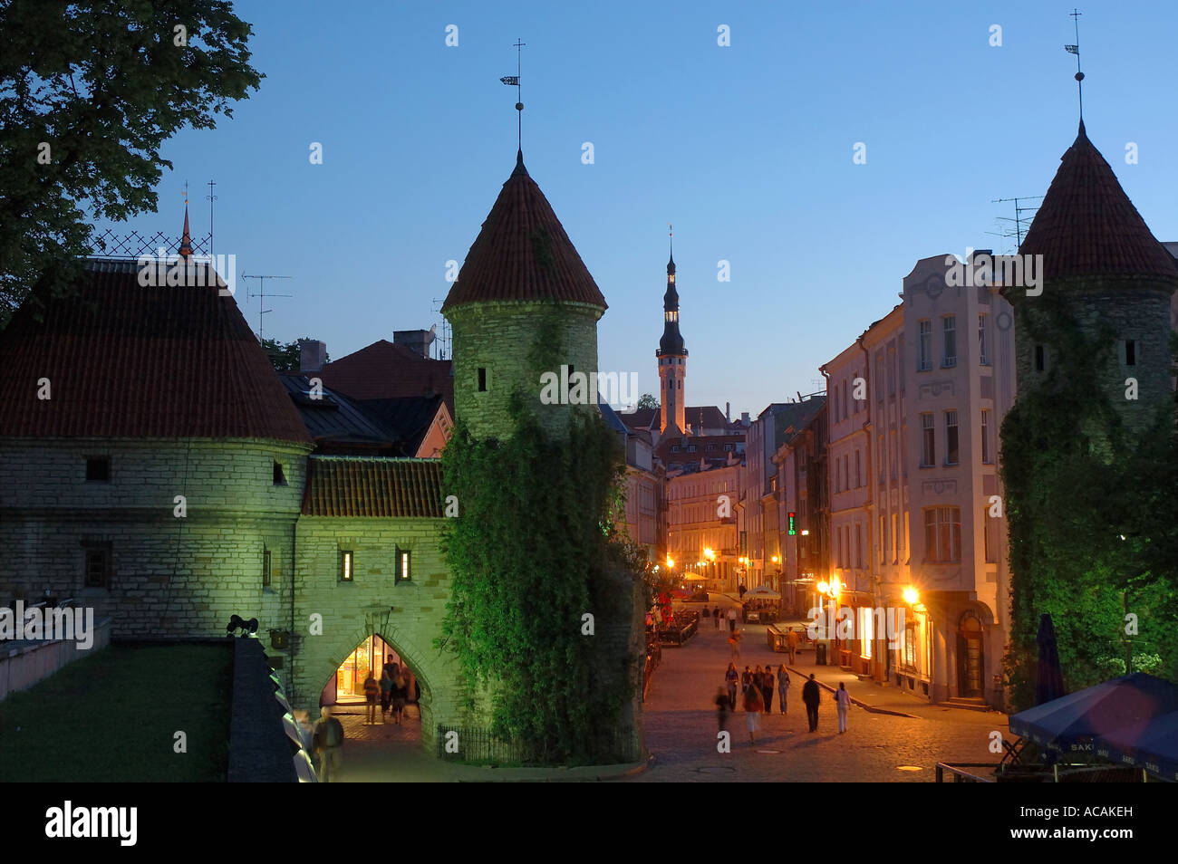 Viru Gate, Tallinn, Estonia, Europa Foto Stock