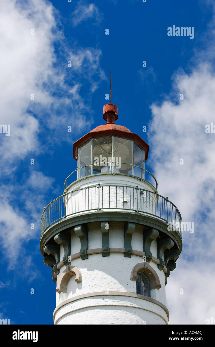Seul Choix Point Lighthouse Torre del Lago Michigan vicino a Manistique Michigan Foto Stock