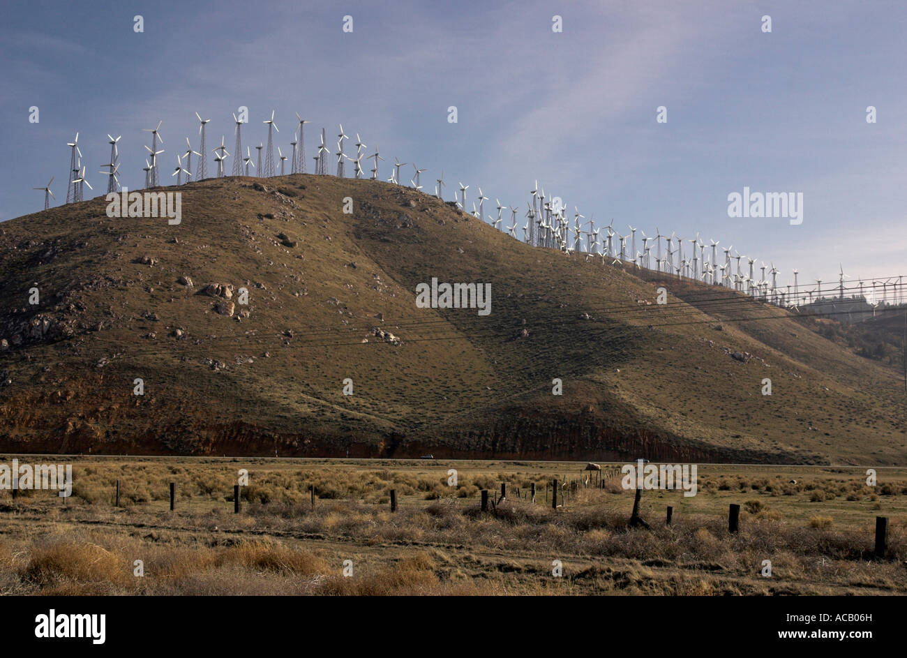 Tehachapi Wind Farm, California Foto Stock