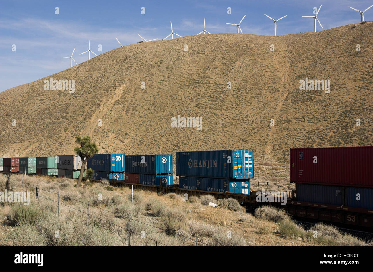 Tehachapi Wind Farm, California Foto Stock