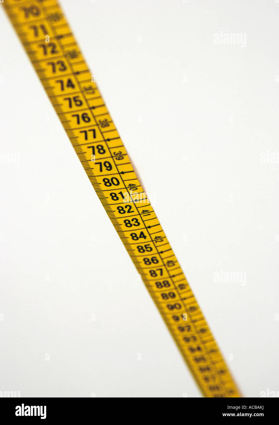 nastro di misurazione Foto Stock