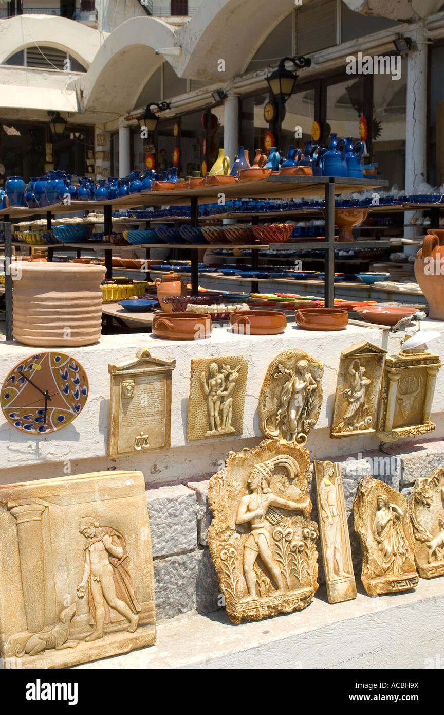 Negozio di ceramiche a Chania Creta Foto Stock