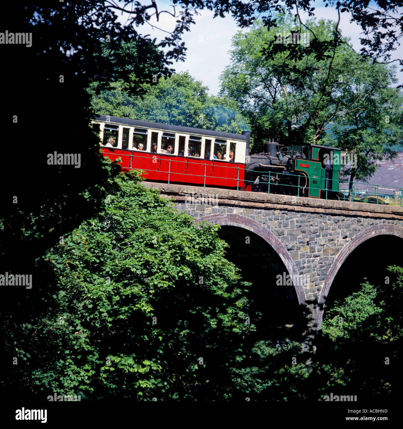 Treno a vapore a Mount Snowdon villaggio di llanberis snowdonia nationalpark contea di gwynedd galles gran bretagna Foto Stock