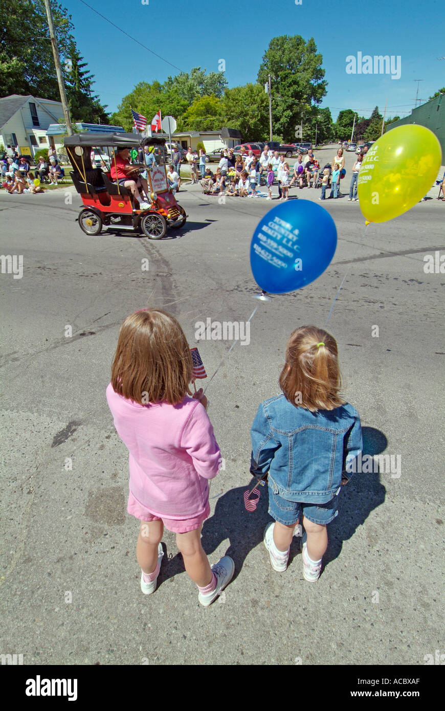Giorno di indipendenza parade a Lexington Michigan Foto Stock