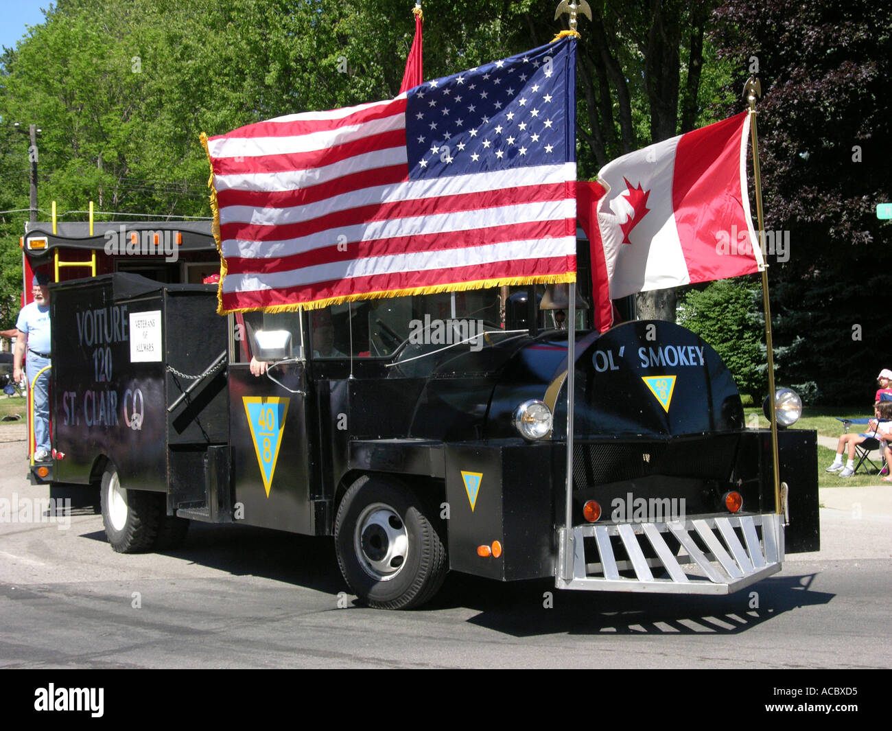 Giorno di indipendenza parade a Lexington Michigan Foto Stock