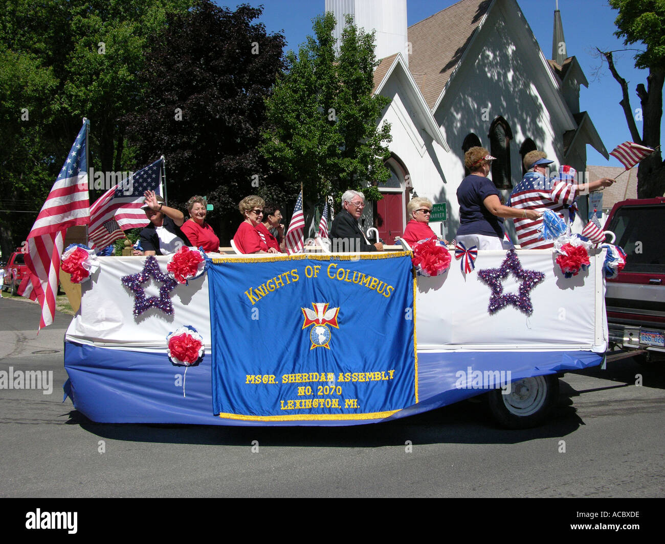 Giorno di indipendenza parade a Lexington Michigan Foto Stock