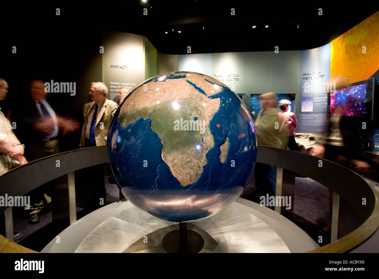 Il Museo Peabody presso l Università di Yale 4 piedi globo terrestre è uno dei più precisi i globi nel mondo Foto Stock