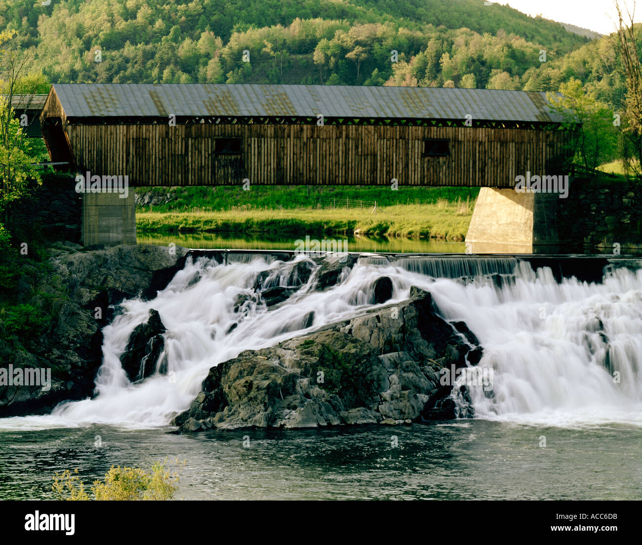 Ponte coperto in Vermont USA New England Foto Stock