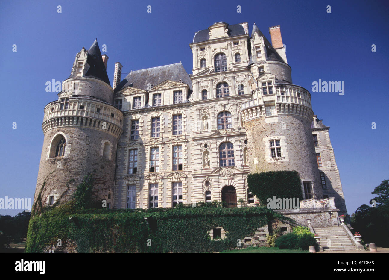 Chateau de Brissac il gigante della Valle della Loira in Francia Foto Stock