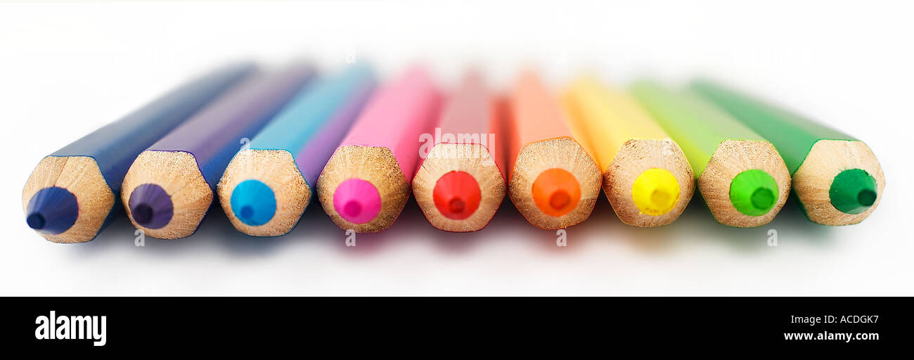 Matite per bambini Foto Stock